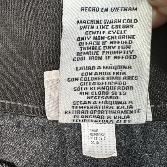 Ava & Viv Capri Pants WMNS 20W Heathered Gray High Rise Stretch Cropped Straight - Picture 7 of 11